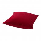 IKEA Sanela Cushion COVER Pillow Sham  20" x 20" Velvet RED Xmas Santa Vinter Holiday