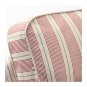 IKEA Ektorp Loveseat Sofa w Chaise Lounge COVER 3-seat sectional SLIPCOVER Mobacka Red Beige Stripes
