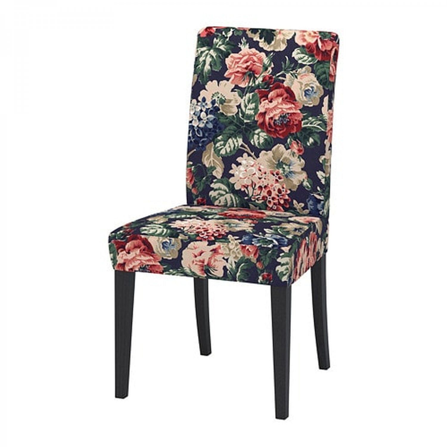 IKEA Henriksdal Chair SLIPCOVER Cover LINGBO Floral 21" 54cm Blue