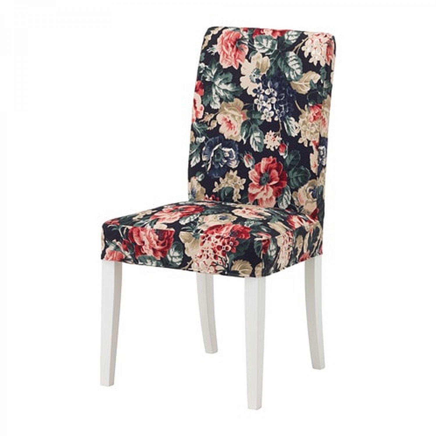 IKEA Henriksdal Chair SLIPCOVER Cover LINGBO Floral 21" 54cm Blue