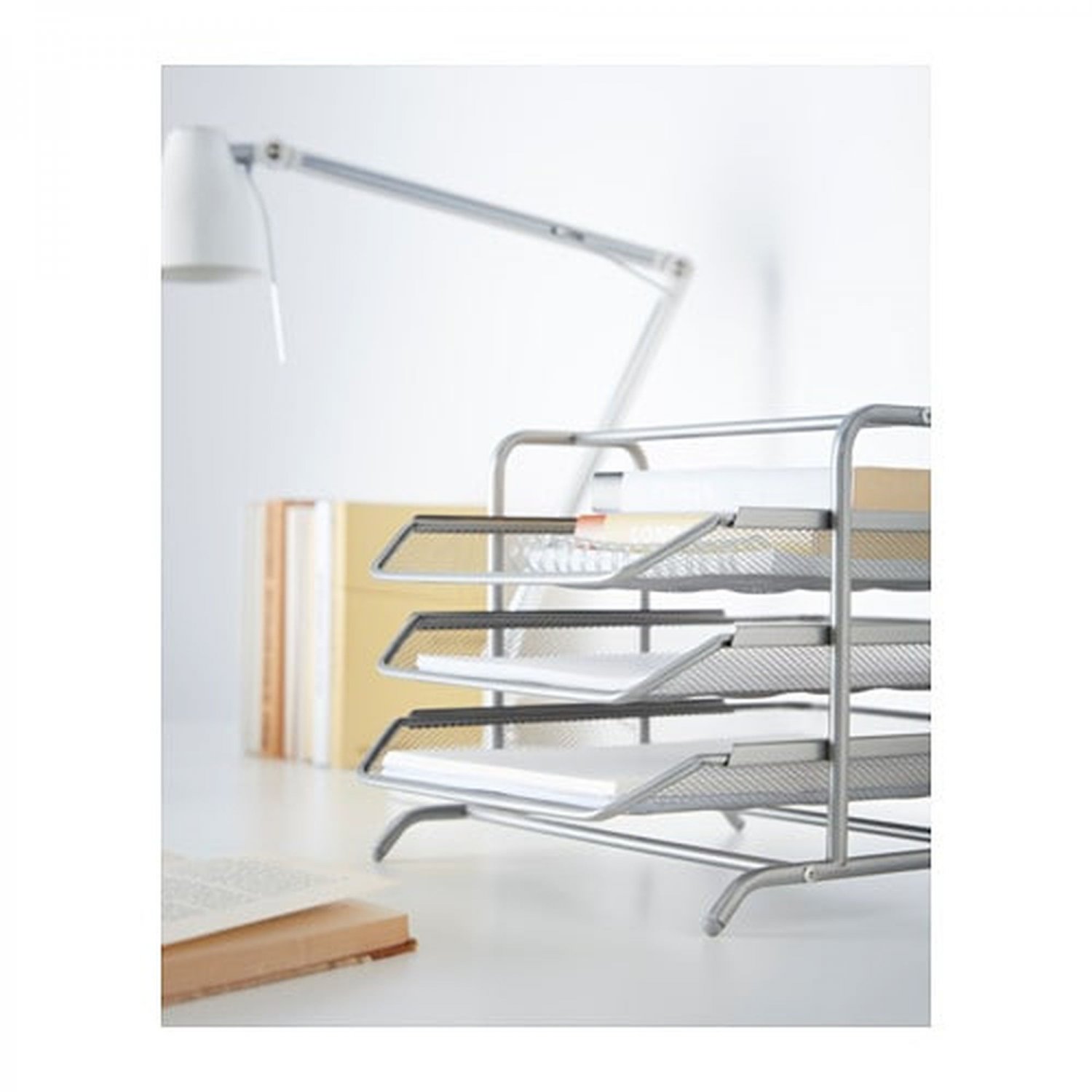 IKEA Dokument Letter Document Tray 3 Tier Steel Modern Design Desk