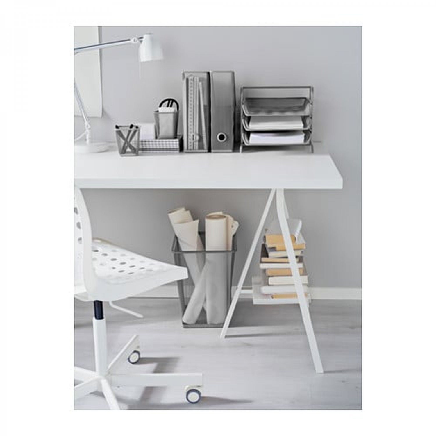 IKEA Dokument Letter Document Tray 3 Tier Steel Modern Design Desk