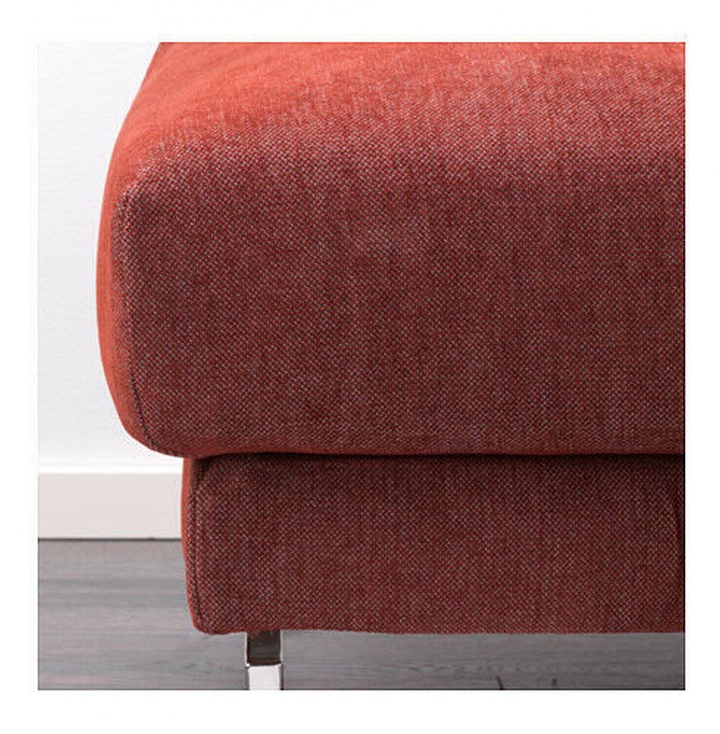 IKEA Nockeby Footstool SLIPCOVER Ottoman COVER Tallmyra Rust red brown New