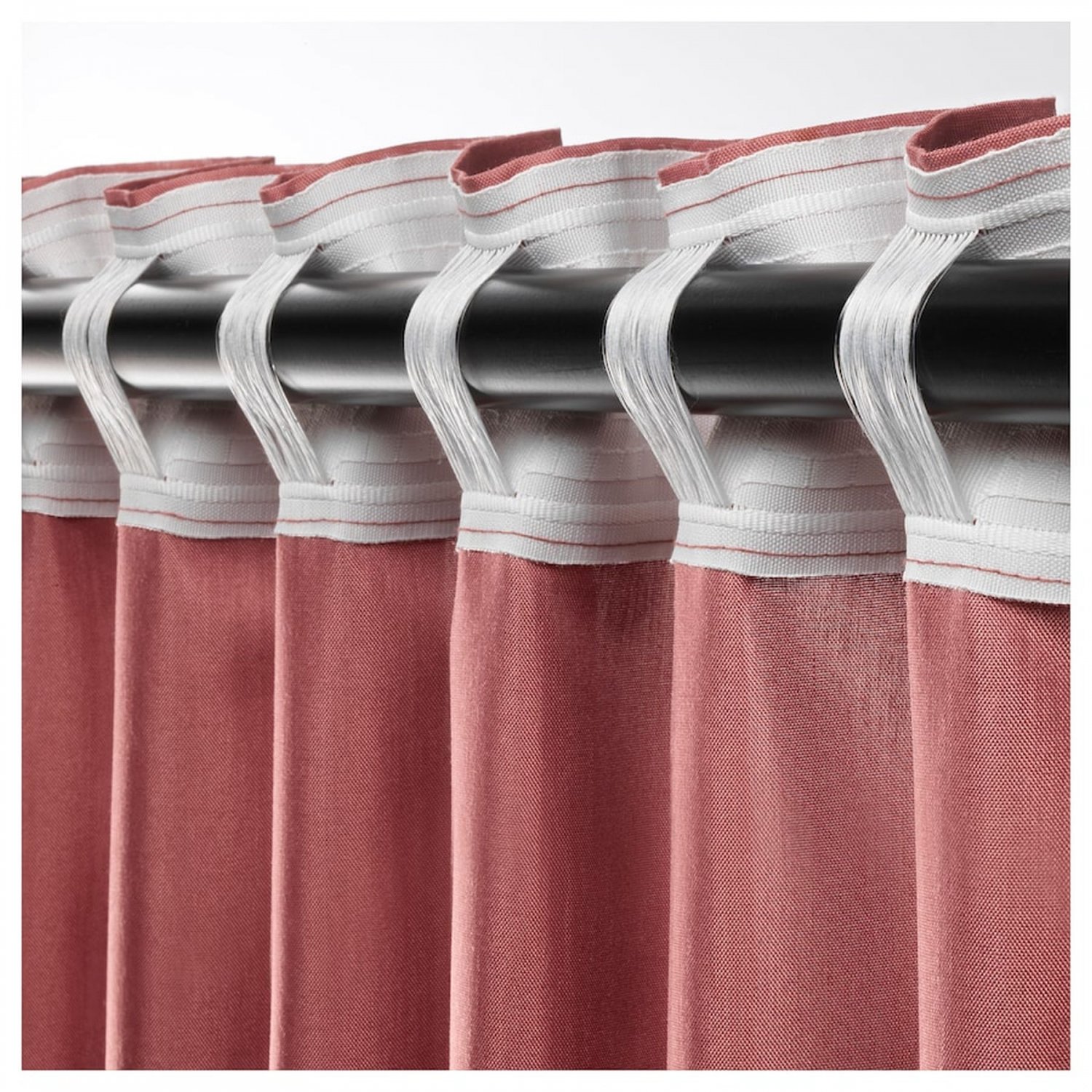 IKEA Vivan Pink 2018 CURTAINS Drapes 2 Panels 98" Length Millennial Retro