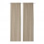 IKEA AINA Curtains Drapes BEIGE LINEN Flax 98" Long