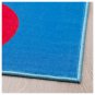 IKEA Sommar 2019 RUG Area Throw Mat LOW PILE Blue Bold Multicolor Dots Circles