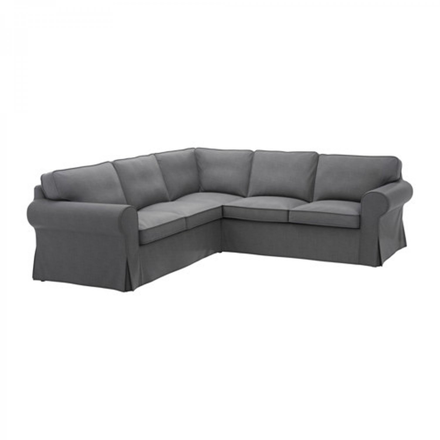 IKEA Ektorp 2+2 Corner Sofa COVER Slipcover NORDVALLA DARK GRAY Grey 4