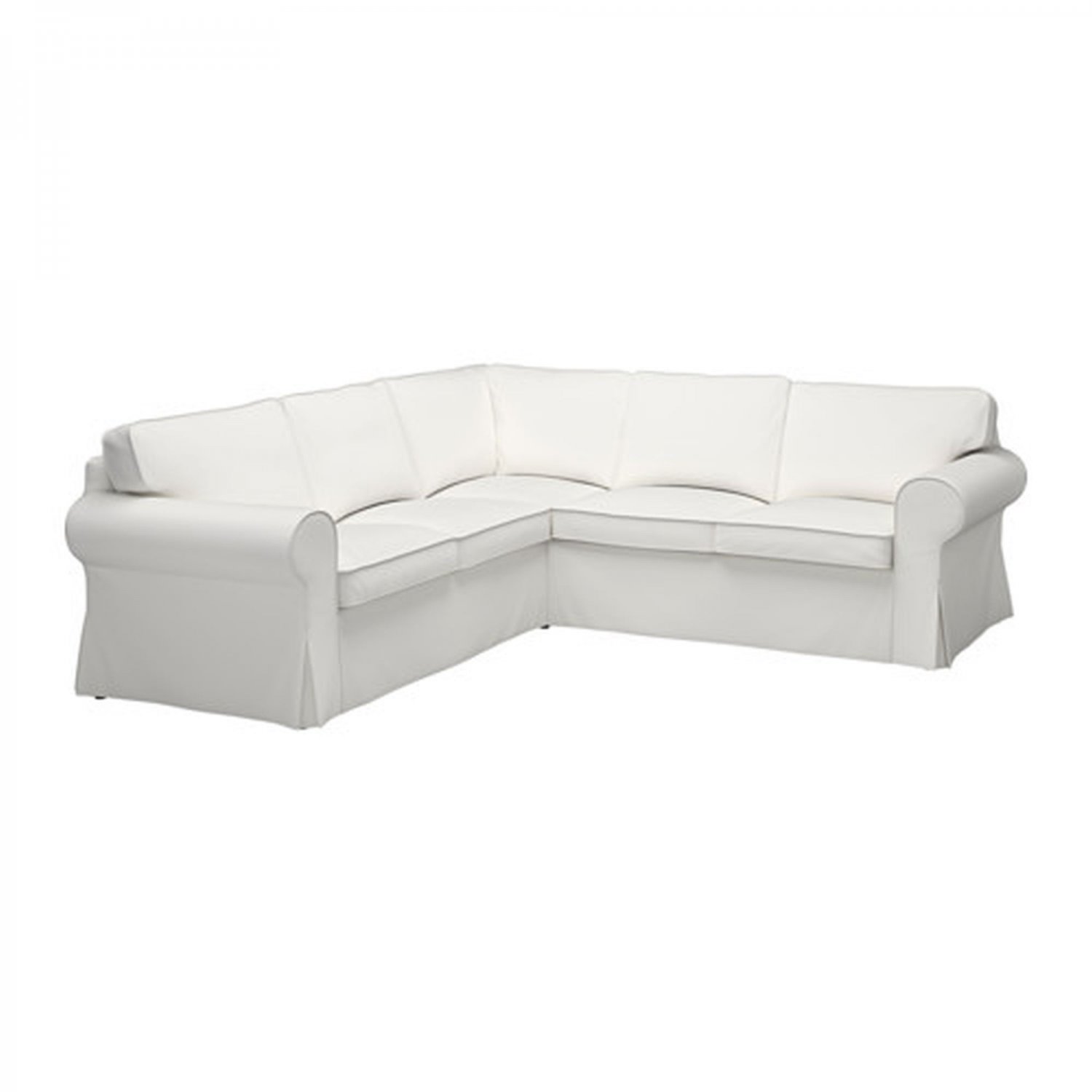 Ikea Ektorp Corner Sofa Slipcover Sectional Cover Vittaryd White 2 2 4 Seat