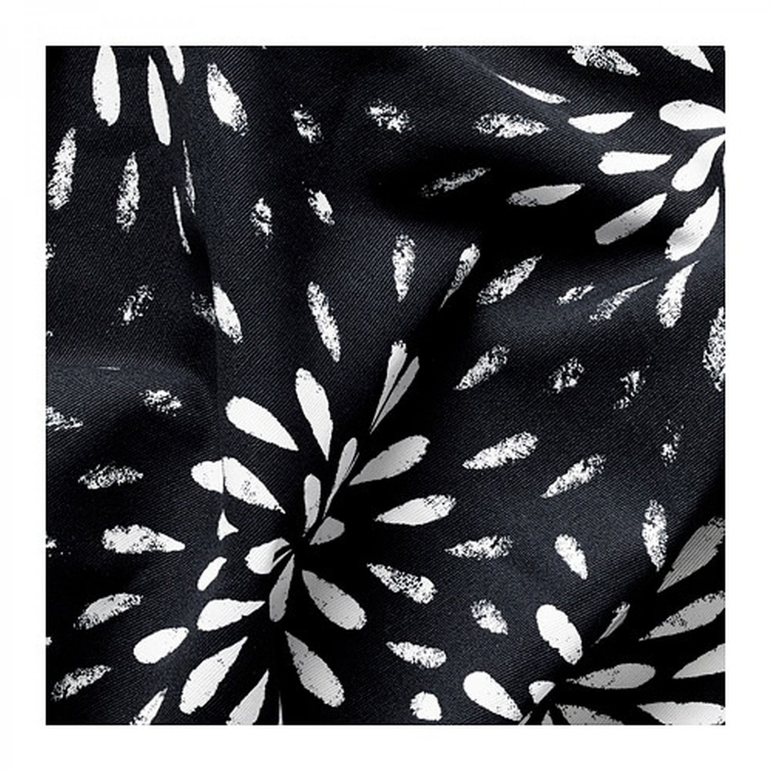 IKEA Entire BOLT of IDASOFIE Fabric Material FLORAL Black White ...