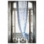 IKEA Tankvard Drapes CURTAINS  Blue White TAB TOP 2 Panels T&Atilde;�NKV&Atilde;�RD Limited Edition 118"L Shibori