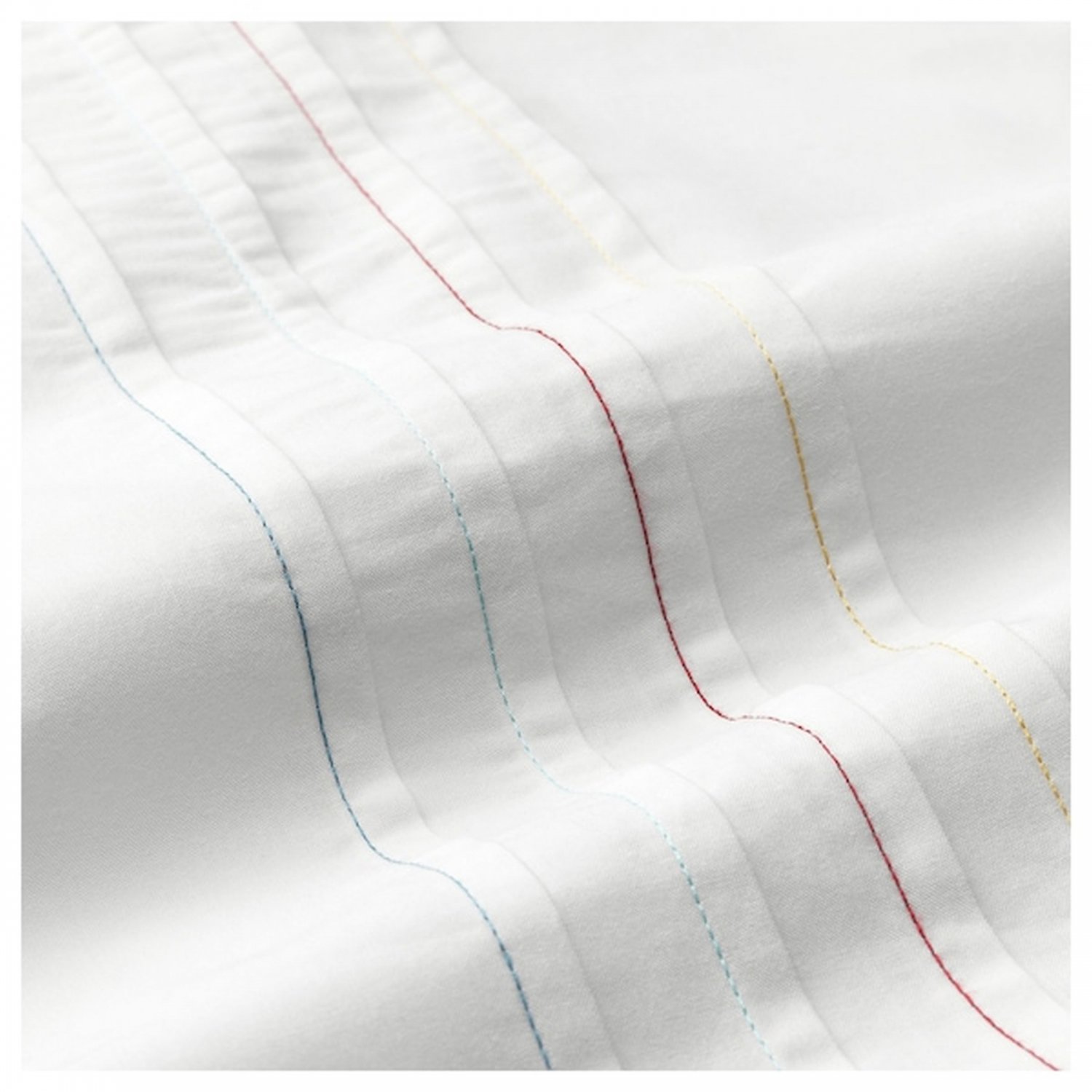 IKEA Tillgiven CRIB Duvet COVER Pillowcase SET White w Flower Starburst