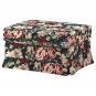 IKEA Ektorp Footstool COVER Ottoman Slipcover LINGBO MULTI Floral