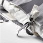 IKEA Emmie Ruta QUEEN Duvet COVER Pillowcases Set DARK GRAY White Buffalo CHECKED Grey