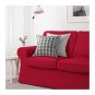IKEA Ektorp Sofa w Chaise SLIPCOVER 3-seat sectional sofa COVER Nordvalla Red