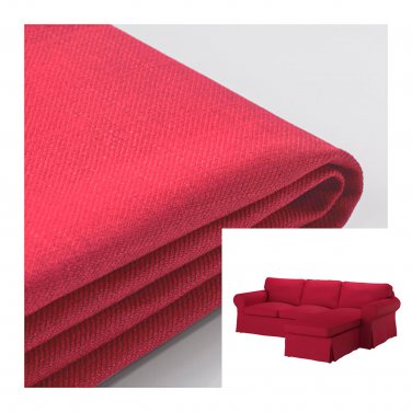 IKEA Ektorp Sofa w Chaise SLIPCOVER 3-seat sectional sofa COVER Nordvalla Red