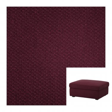 IKEA Kivik Footstool SLIPCOVER Ottoman Cover DANSBO Red-Lilac Red Lilac Purple Wine Burgundy