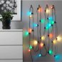 IKEA Solvinden 24 LIGHT CHAIN LED  INDOOR OUTDOOR Multicolor Holiday Fairy Lights Strala Glansa New