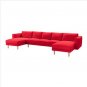 IKEA Norsborg Cover for Sofa w 2 Chaises SLIPCOVER Cover FINNSTA RED 5 Seat Sectional COVER