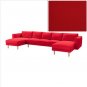 IKEA Norsborg Cover for Sofa w 2 Chaises SLIPCOVER Cover FINNSTA RED 5 Seat Sectional COVER
