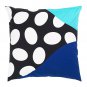 IKEA Mosaikblad Cushion COVER Pillow Sham  20" x 20" Retro Blue Black Turquoise Limited Edition