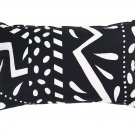 IKEA Mosaikblad Cushion COVER Pillow Sham  26" x 16" Retro Black White Limited Edition