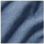 IKEA Lenda CURTAINS w TIE-BACKS Bright Blue 118" Drapes TAB Top Chambray Linen Look
