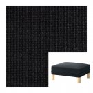 IKEA Karlstad Footstool Ottoman SLIPCOVER Cover KORNDAL DARK GRAY Grey