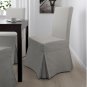 IKEA Henriksdal Chair SLIPCOVER Cover Skirted Long  ORRSTA LIGHT GRAY 21" 54cm Grey
