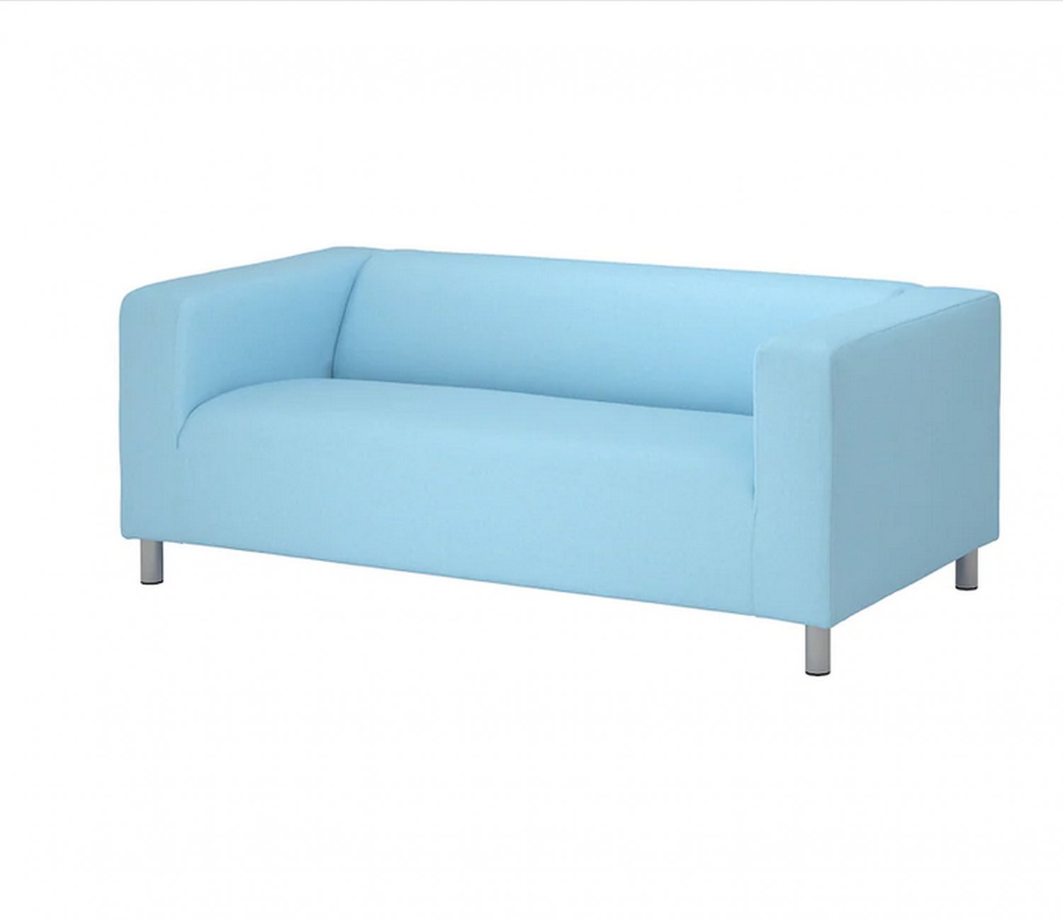 IKEA Klippan Loveseat Sofa SLIPCOVER Cover VISSLE LIGHT BLUE