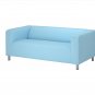 IKEA Klippan Loveseat Sofa SLIPCOVER Cover VISSLE LIGHT BLUE
