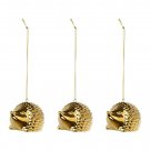 IKEA Vinter 2018 Golden Hedgehogs Xmas Decorations Holiday 3 Ornaments Anime Doll Party Table