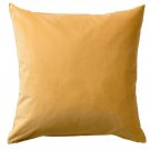 IKEA Sanela Cushion COVER Pillow Sham  20" x 20" Velvet GOLDEN BROWN