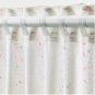 IKEA Lattjo CURTAINS Drapes w Tie Backs Dotted Stripe pink on White 2 Panels