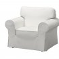 IKEA Ektorp Armchair SLIPCOVER Chair Cover VITTARYD WHITE Xmas