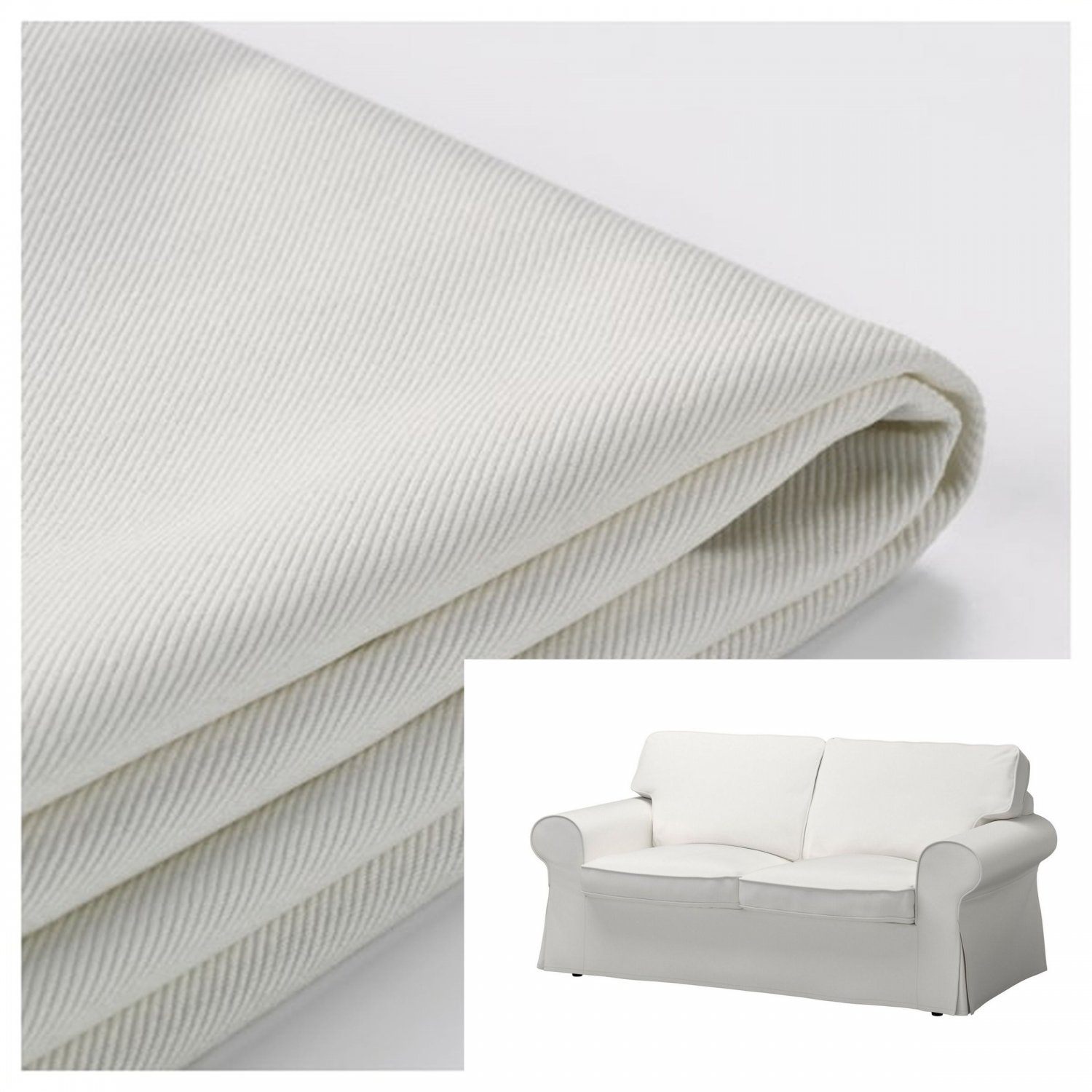 NEW IKEA EKTORP 2 Seat Loveseat Slipcover Cover VITTARYD WHITE 803.217.52 NEW IKEA EKTORP 2 Seat Loveseat Slipcover Cover VITTARYD WHITE 803.217.52