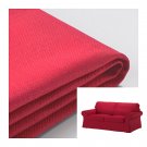 IKEA Ektorp 2 Seat Sofa COVER Loveseat Slipcover NORDVALLA RED Xmas