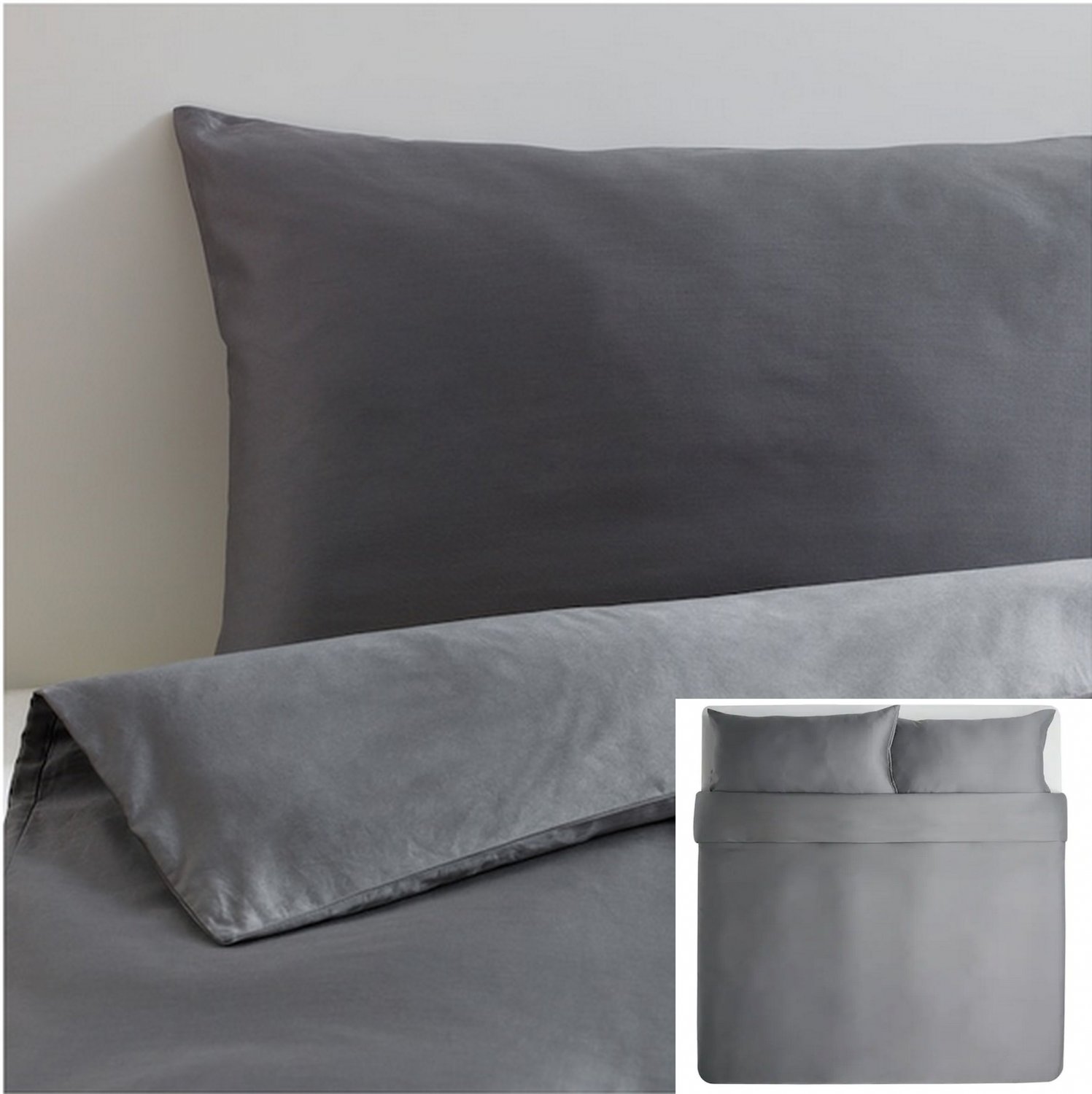 DVALA Duvet cover and pillowcase(s), white, King - IKEA