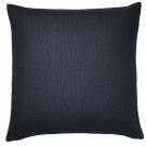 IKEA Vigdis CUSHION COVER Pillow Sham DARK BLUE 20" x 20" Zippered Navy Ramie