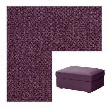 IKEA Kivik Footstool SLIPCOVER Ottoman Cover DANSBO LILAC Purple Bezug Housse
