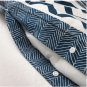 IKEA Provinsros TWIN Single Duvet COVER Pillowcase Set BLUE White Greek Mediterranean