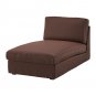 IKEA Kivik 6 Seat Sectional Sofa w Chaise SLIPCOVER Cover BORRED DARK BROWN corner