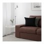 IKEA Kivik 6 Seat Sectional Sofa w Chaise SLIPCOVER Cover BORRED DARK BROWN corner