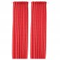 IKEA Rosalill CURTAINS Drapes RED White GRID Line Squares 2 panels marmorblad