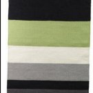 IKEA Andrup Area Runner RUG Mat Green Black Brown Stripes WOOL Flatwoven 2 '4 "x 4 ' 3 " Rustic