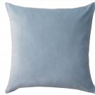 IKEA Sanela Cushion COVER Pillow Sham  20" x 20" Velvet LIGHT BLUE