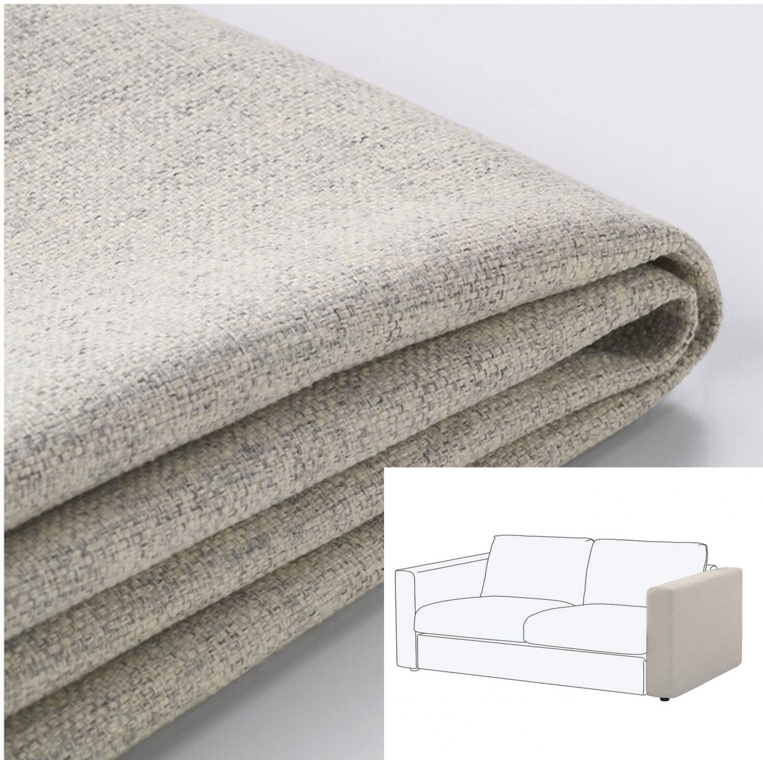IKEA Vimle Armrest Cover GUNNARED BEIGE 1 arm slipcover