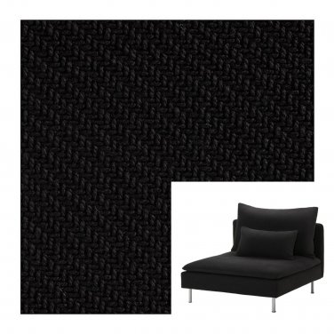 IKEA Soderhamn Slipcover for One-Seat Section 1 Chair Cover REPLOSA BLACK ReplÃ¶sa SÃ�DERHAMN
