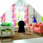 IKEA Karlstad HUSIE ORANGE Armchair and Footstool SLIPCOVER Chair Ottoman Cover