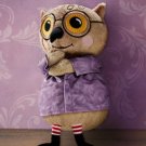 IKEA KATTUGGLA Owl SOFT Plush Toy BROWN Wise Old Bird Spectacles NWT