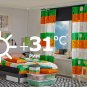 IKEA Entire BOLT of ONSKEDROM Fabric Material City Children Trees 27Yd ÖNSKEDRÖM Orange Green